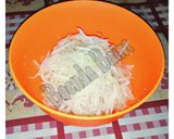 Foto langkah ke 1 dari resep Tumis Kates/Pepaya Muda + Udang Rebon Kering.