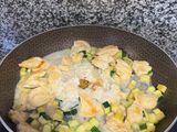 Pollo con calabacín