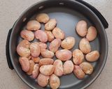 Hình bước làm 1 của món Sữa đậu ngự hạnh nhân