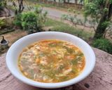 A picture of step 2 of Sweet Corn Chicken and Egg Drop Soup.