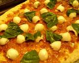 Fresh mozzarella Basil sourdough pizza recipe step 4 photo