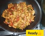 A picture of step 7 of Chicken Jalfrezi.