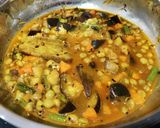 A picture of step 3 of Mixed vegetable curry with Lilva beans (Ghato tarkari no onion no garlic recipe).