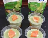 Foto langkah ke 6 dari resep Orange & Milky Matcha Pudding in Cup.