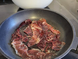 Salad with crispy Iberian ham and pomegranate