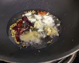 A picture of step 3 of Drumstick kadhi.