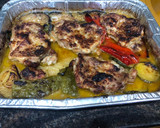 Foto del paso 8 de la receta: Pollo al horno con verduras