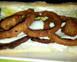 Foto del paso 6 de la receta: Bocadillo de panceta y aros de cebolla