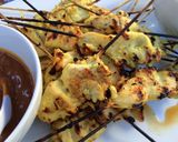 A picture of step 8 of Coconut Curry Chicken Satay.