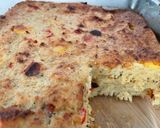 Babka ziemniaczana z wędzonym boczkiem i papryką krok przepisu 5 zdjęcie