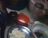A picture of step 1 of Oreo coconut laddo.