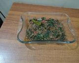 A picture of step 4 of Methi Palak Soya Ka Qeema.
