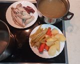 Foto del paso 5 de la receta: Caldo rápido de pollo y verduras