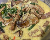 Foto langkah ke 4 dari resep Mangut Pari Asap Kacang Panjang.