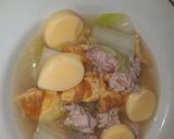 รูปขั้นตอนการทำที่ 3 ของ ไข่น้ำ เต้าหู้ หมูสับ คีโต