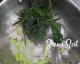 A picture of step 1 of Spinach Potato and Celery Soup.