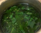 A picture of step 1 of Palak roti.