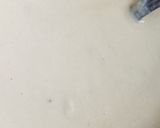 A picture of step 2 of Besan and sooji dhokla.
