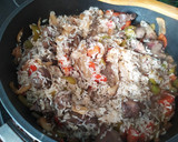 Foto del paso 3 de la receta: Arroz con hígado y corazones 💕