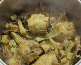 A picture of step 1 of Lasagna with Artichokes, Speck, and Mint.