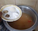A picture of step 4 of Chicken corn soup.