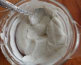 A picture of step 4 of Marinated Tomatoes with Greek Yogurt Sauce.