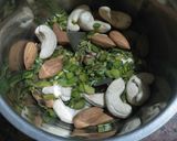 A picture of step 1 of Instant Thandai Masala Powder.