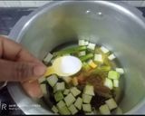 A picture of step 2 of Green Moong Soup.