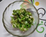 A picture of step 4 of Green chilli Thecha.