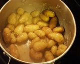 A picture of step 7 of Bone-in Prime rib with red chard, and mini golden potatoes.