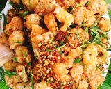 Hình bước làm 5 của món Tóp mỡ lá chanh muối ớt