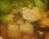 A picture of step 2 of Raw papaya shallots,an easy curry for rice.