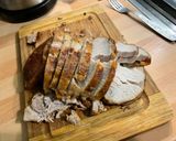 Une image de l'étape 20 de Rôti de porc au miel et carottes confites.
