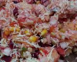 A picture of step 2 of Mix Veg sandwich.