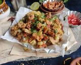A picture of step 9 of Crispy macaroni bhel.