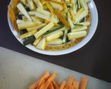 A picture of step 1 of Zucchini and carrot stir fry.