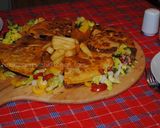 A picture of step 21 of Rozina’s Persian calzone pizza.