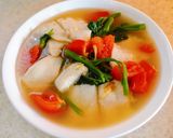 Hình bước làm 4 của món Canh chua rau muống cá basa