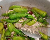 A picture of step 4 of Hyderabadi Mircho ka salan.