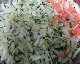 Foto del paso 4 de la receta: 🥞Tortitas vegetales  horneadas🥒🥕🧅🧄