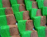 Foto langkah ke 12 dari resep Bolu Kukus Pandan Coklat - isian Snack box.