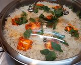 A picture of step 9 of Paneer tikka biryani.