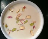 A picture of step 4 of Nolen guder payesh kheer.