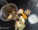 Kaju apple milkshake recipe step 2 photo