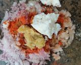 A picture of step 5 of Gutthi vankaya.
