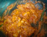 A picture of step 5 of Achari chicken.