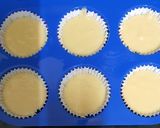 A picture of step 3 of Vanilla cup cakes with chocolate frosting.