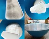A picture of step 1 of Sooji dhokla.