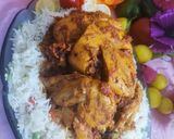 A picture of step 12 of Chicken charga with veggi rice.