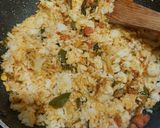 A picture of step 4 of Veg fried Rice.